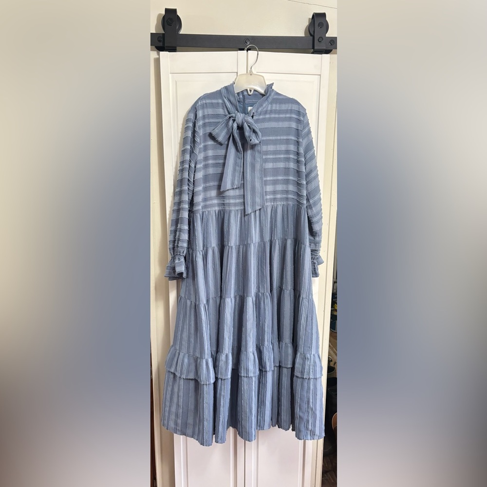Dainty Jewells blue Ruffled Tiered Sundress